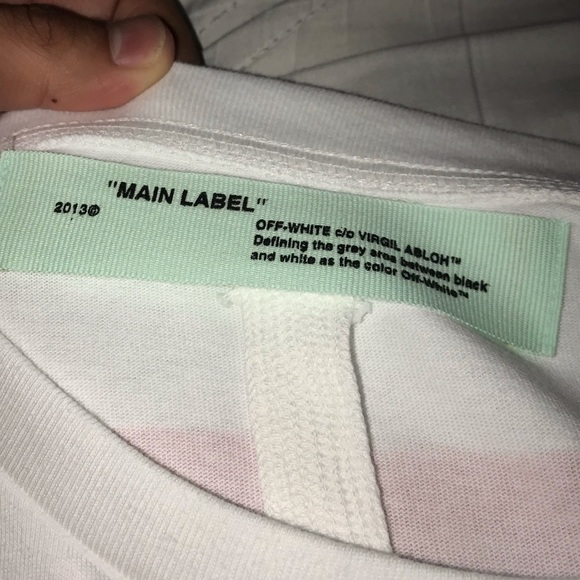 Off-White Stencil Impressionism Tee Size XL - Picture 3 of 6